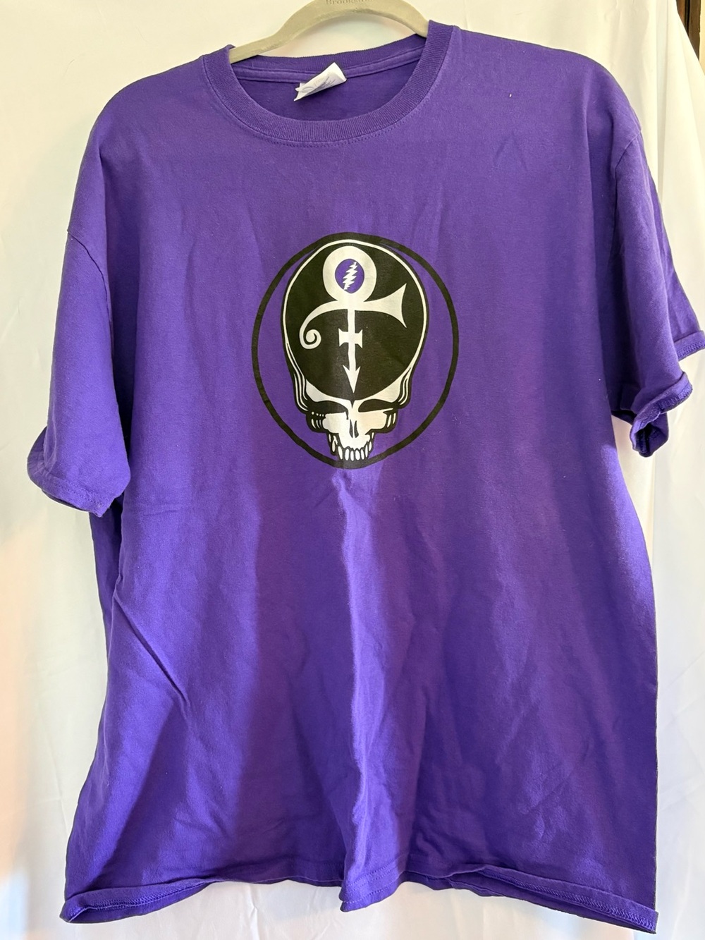 Vintage Grateful Dead and Prince Tribute Tshirt Purple with Stealie
